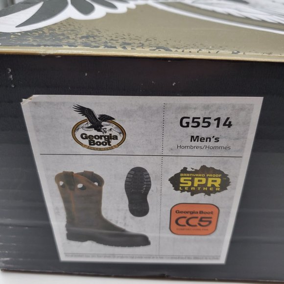 Georgia Boot Muddog Wellington Work Boots | 11M | NWT - Picture 3 of 12
